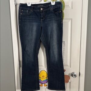 Maurices Women's Deep Indigo Flare Jeans